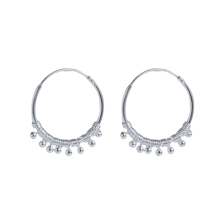 Aros De Plata Argollas Brasil 1