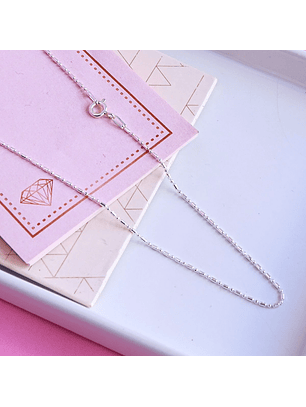 Cadena De Plata 925 Punto y Coma