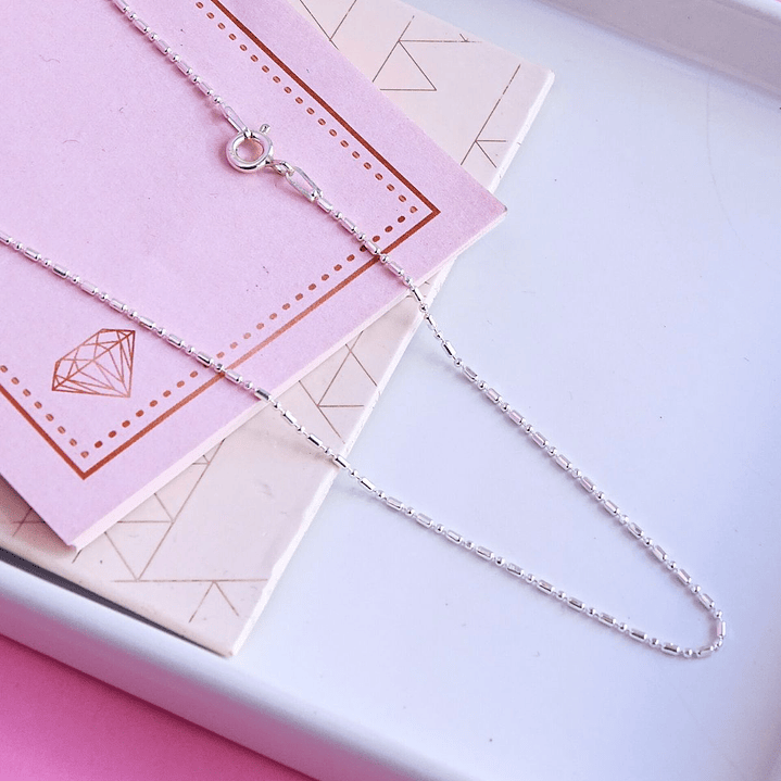 Cadena De Plata 925 Punto y Coma 2