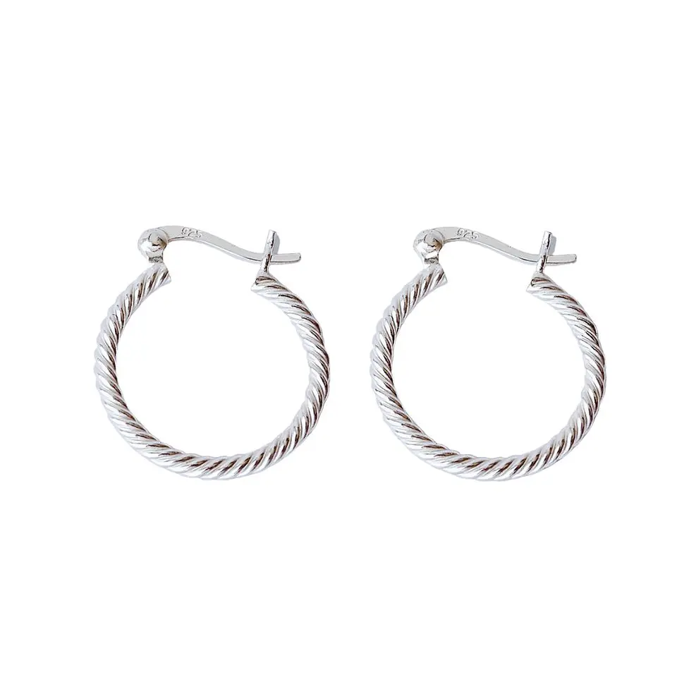 Aros De Plata 925 Argollas Mini Concón 1