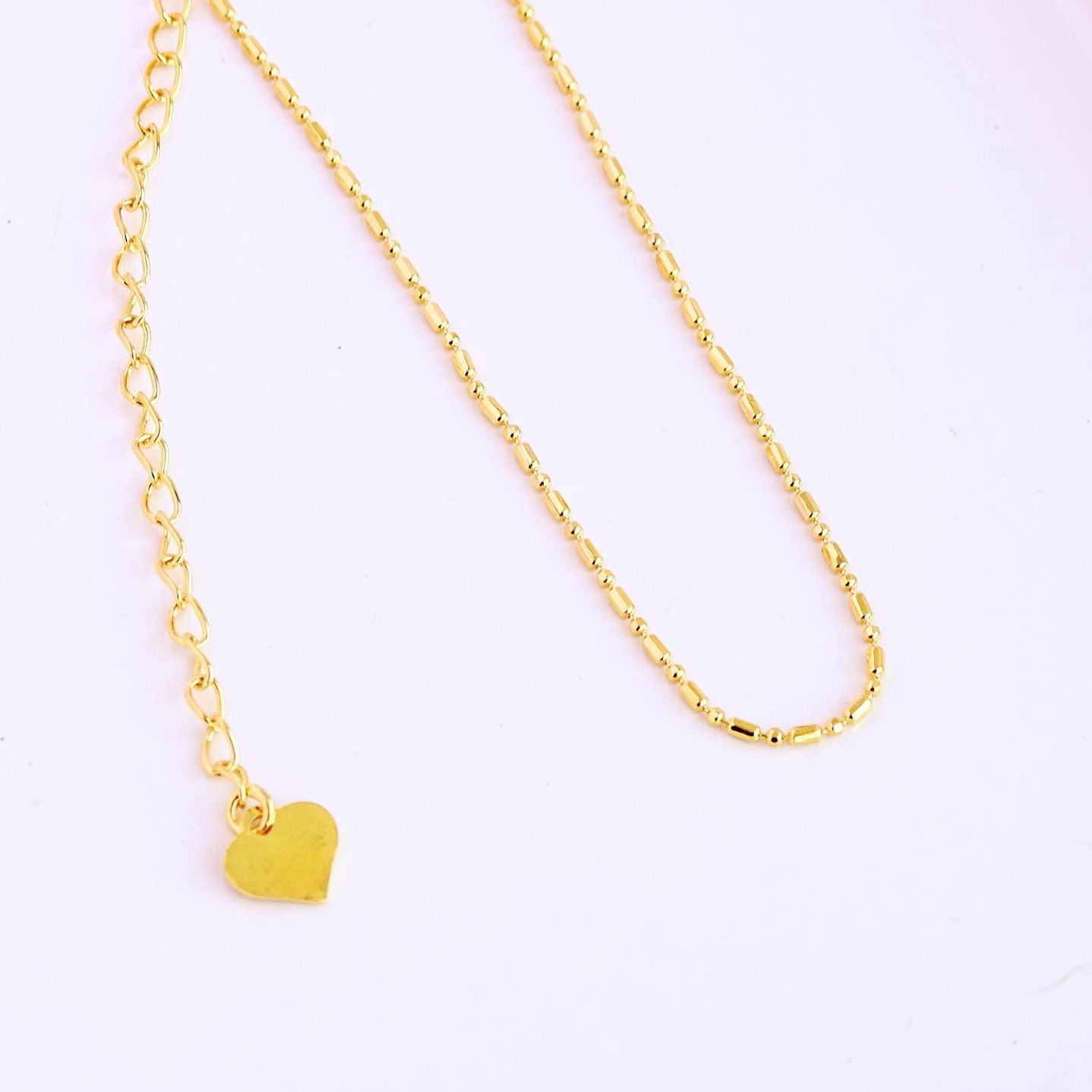 Collar De Plata Con Baño De Oro Punto y Coma 2