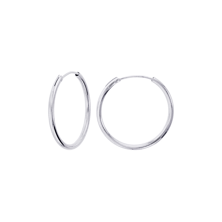 Aros De Plata 925 Argollas 20mm 1