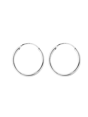Aros De Plata 925 Argollas 25mm 