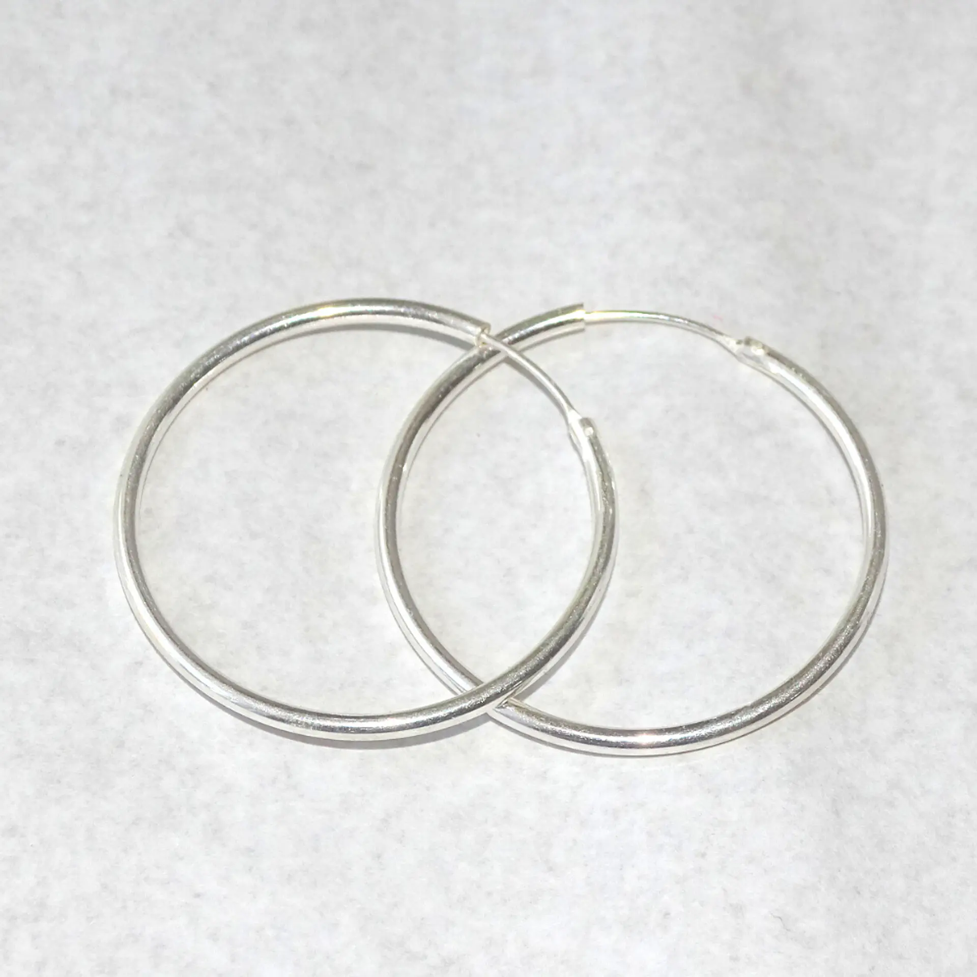 Aros De Plata 925 Argollas 30mm 3