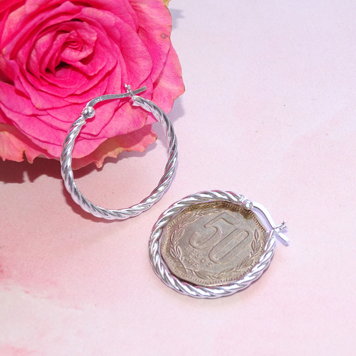 Aros De Plata  Argollas Concon 3