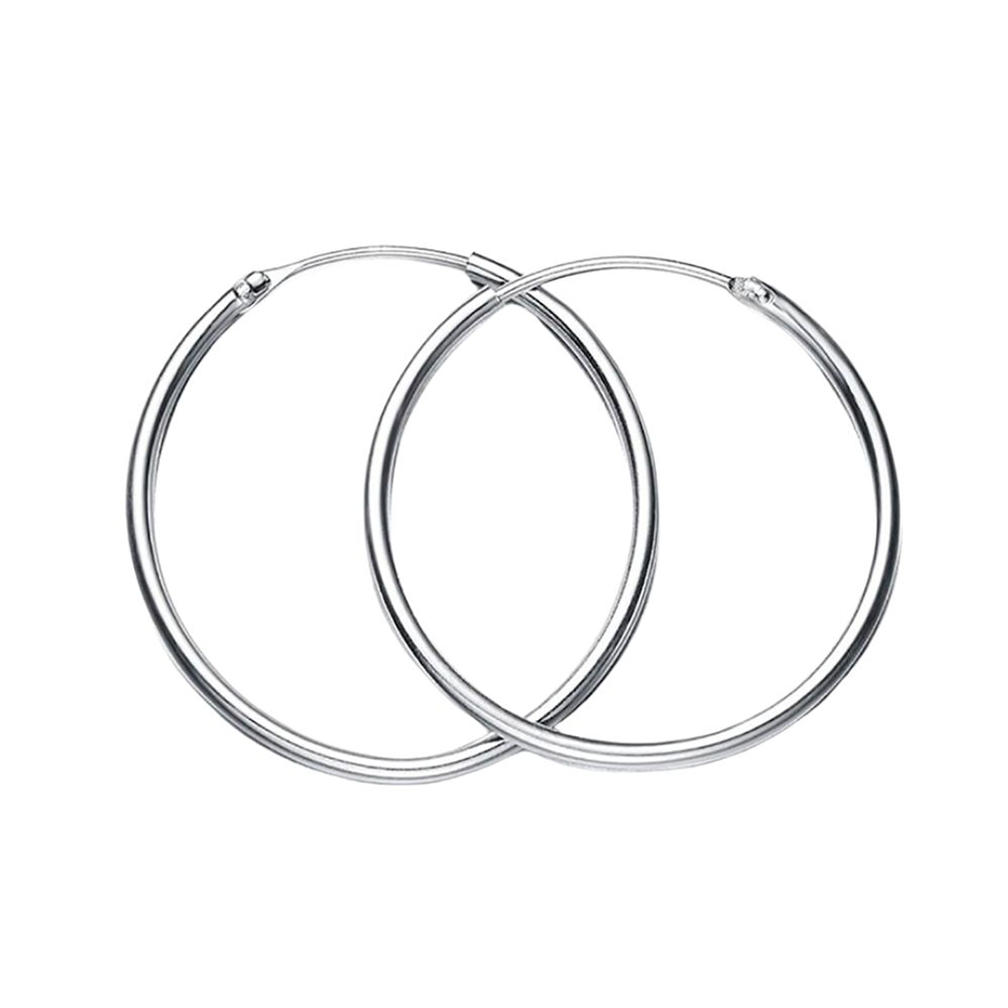 Aros De Plata 925 Argollas 35mm 1