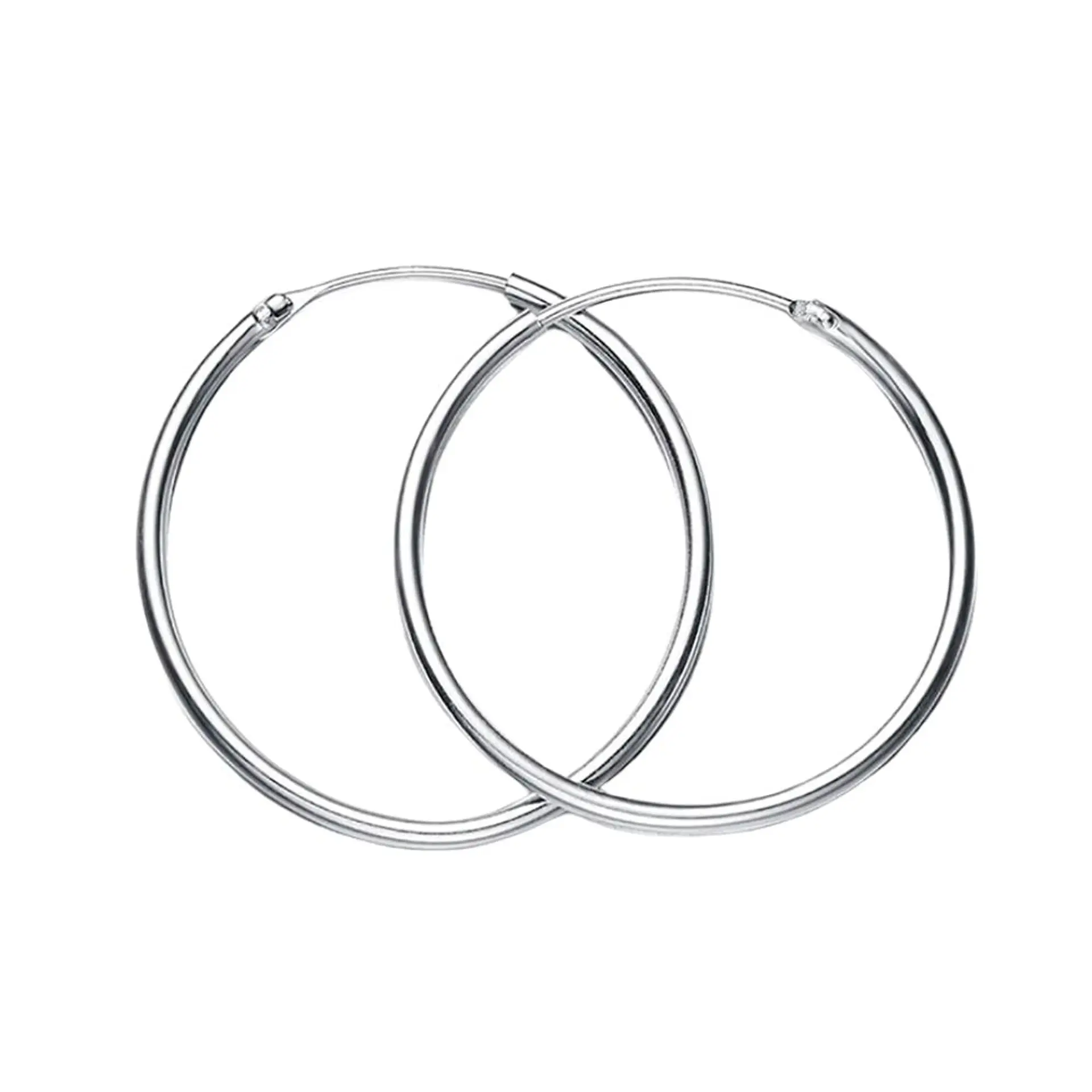Aros De Plata 925 Argollas 35mm 1