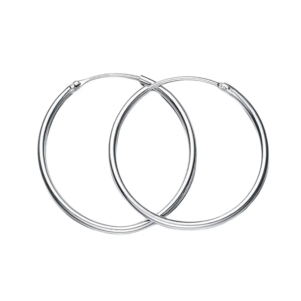 Aros De Plata 925 Argollas 35mm 1