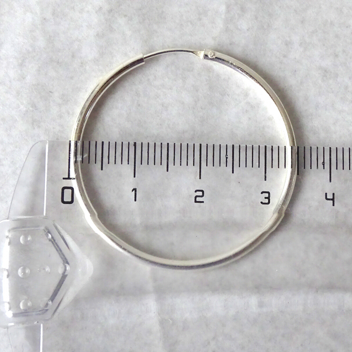 Aros De Plata 925 Argollas 35mm 3