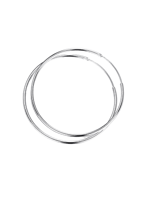 Aros De Plata 925 Argollas 40mm