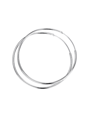 Aros De Plata 925 Argollas 45mm