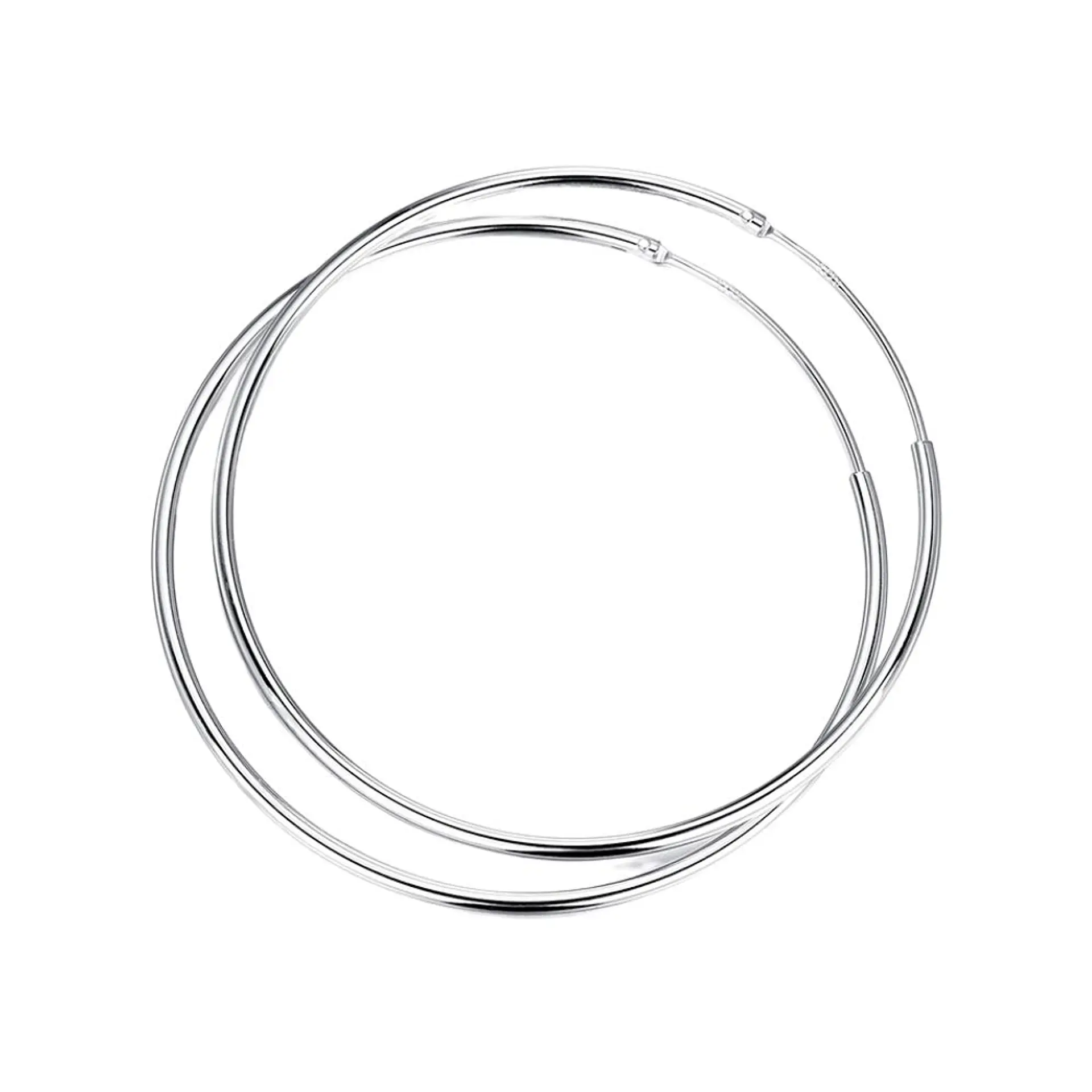 Aros De Plata 925 Argollas 45mm 1