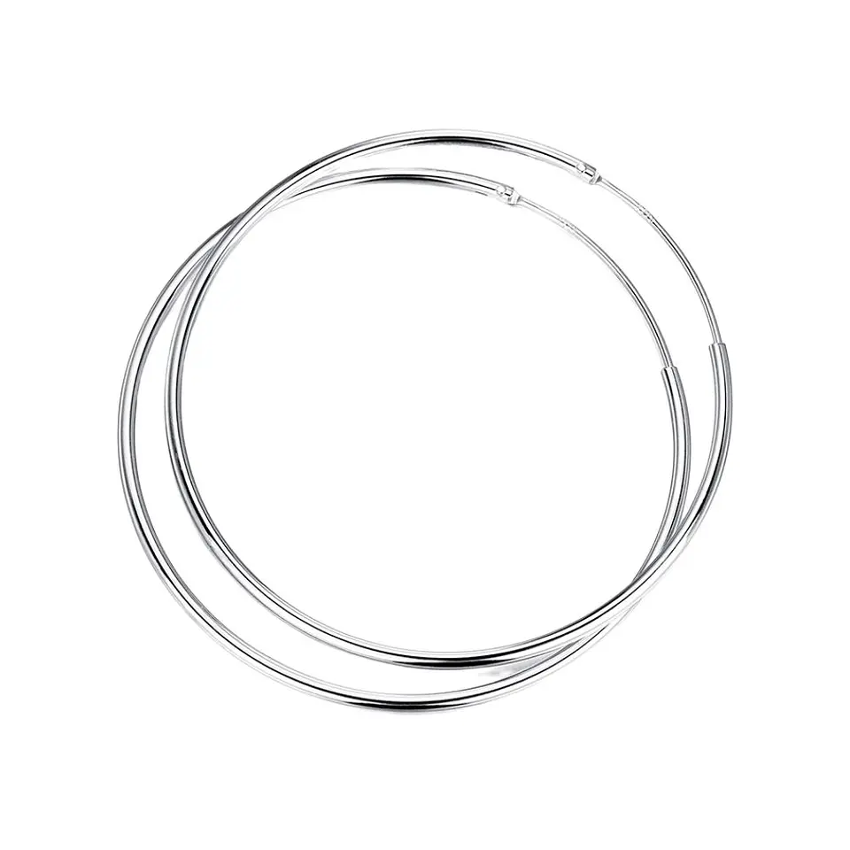 Aros De Plata 925 Argollas 45mm 1