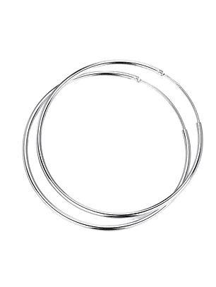 Aros De Plata 925 Argollas 50mm