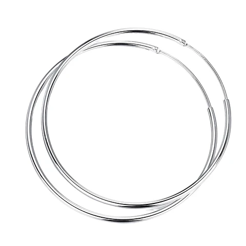 Aros De Plata 925 Argollas 50mm