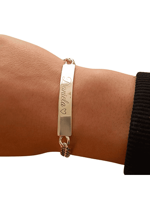 Pulsera Piocha Ley 925 Grumet Hombre Piocha Personalizado