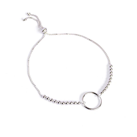 Pulsera De Plata 925 Ajustable Aro