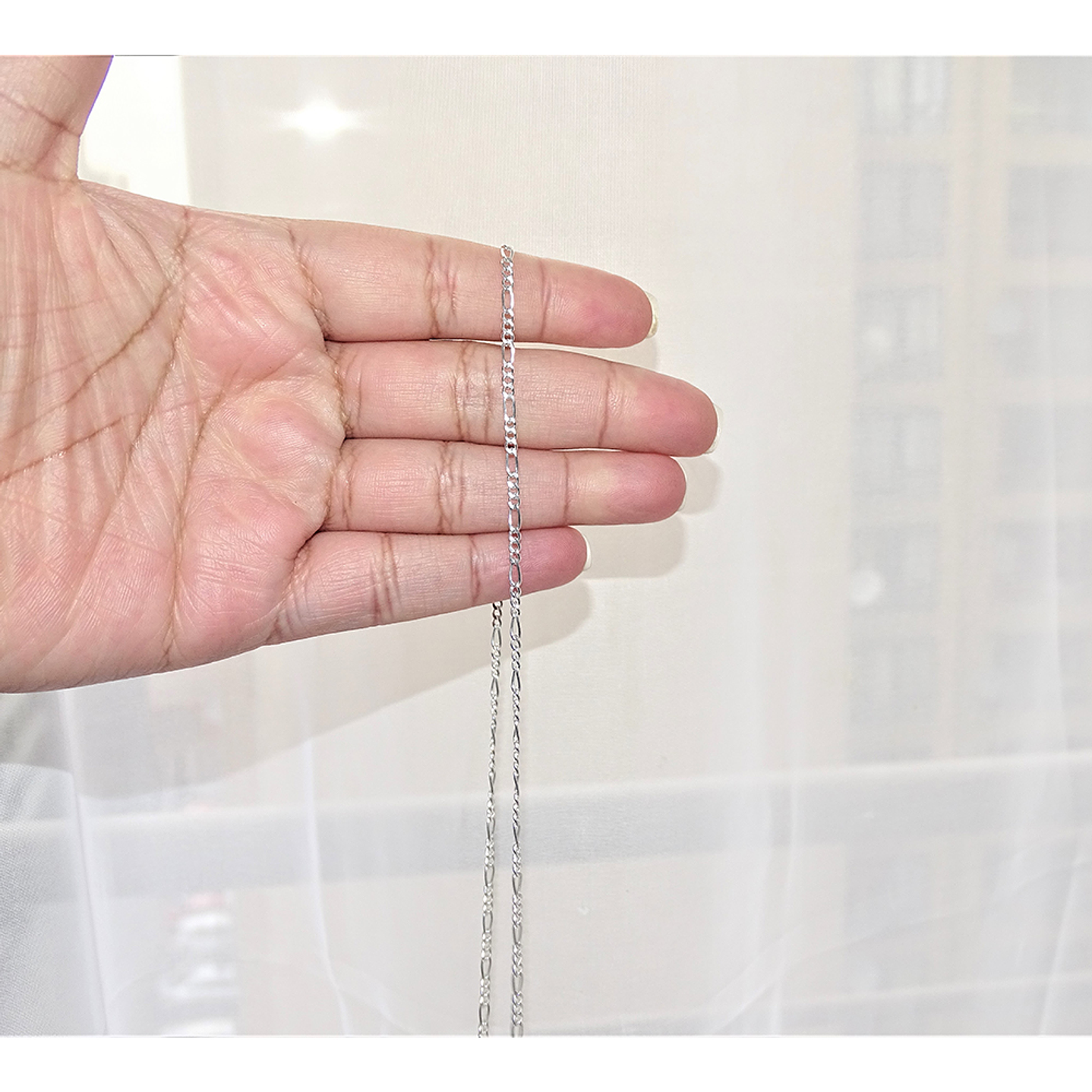 Cadena de Plata Figaro F & Colgate  