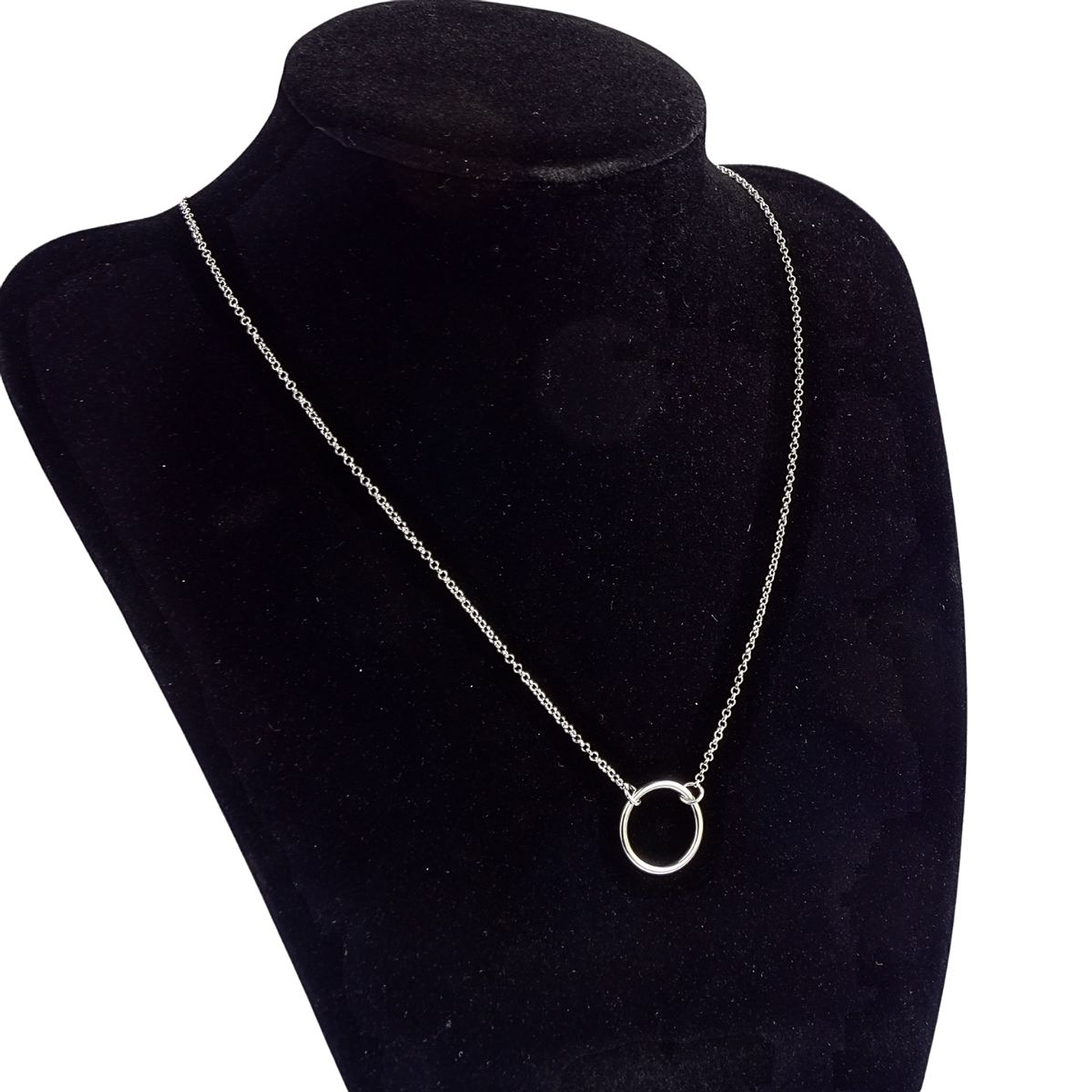 Collar De Plata 925  Circulo Clásico 3