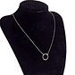 Collar De Plata 925  Circulo Clásico - Miniatura 3