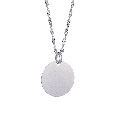 Cadena de Plata 925 S con Colgante Personalizado 2