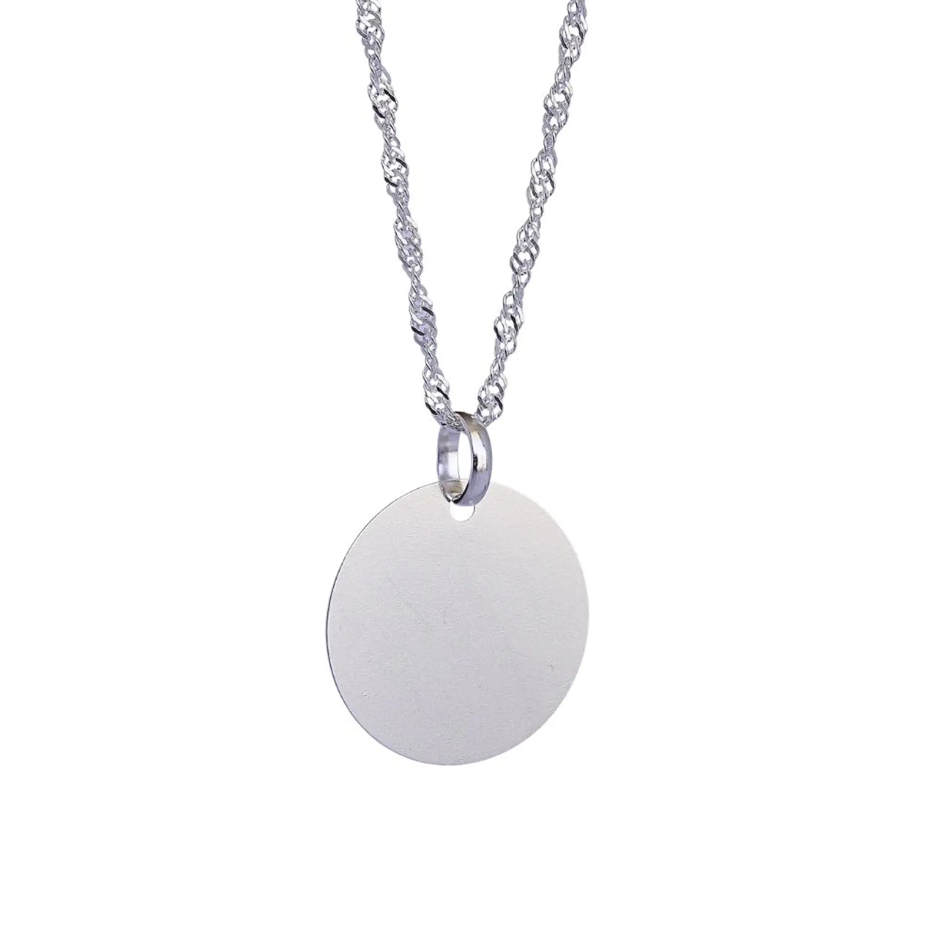 Cadena de Plata 925 S con Colgante Personalizado 2 2