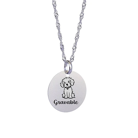 Cadena de Plata 925 S con Colgante Personalizado 2