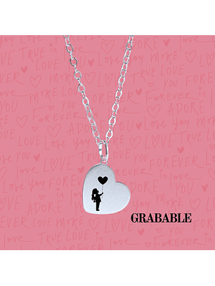 Cadena de Plata 925 & Corazón Personalizado III