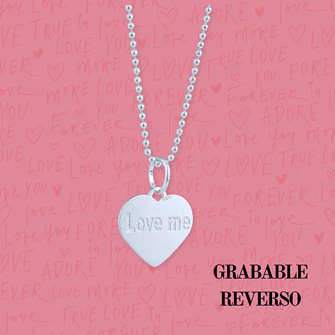 Cadena de Plata Ley 925 "Love me"