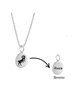 Collar Zodiaco Signos Horoscopo Plata