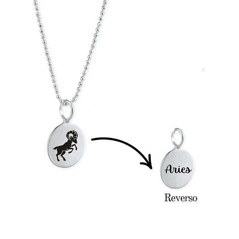 Collar Zodiaco Signos Horoscopo Plata