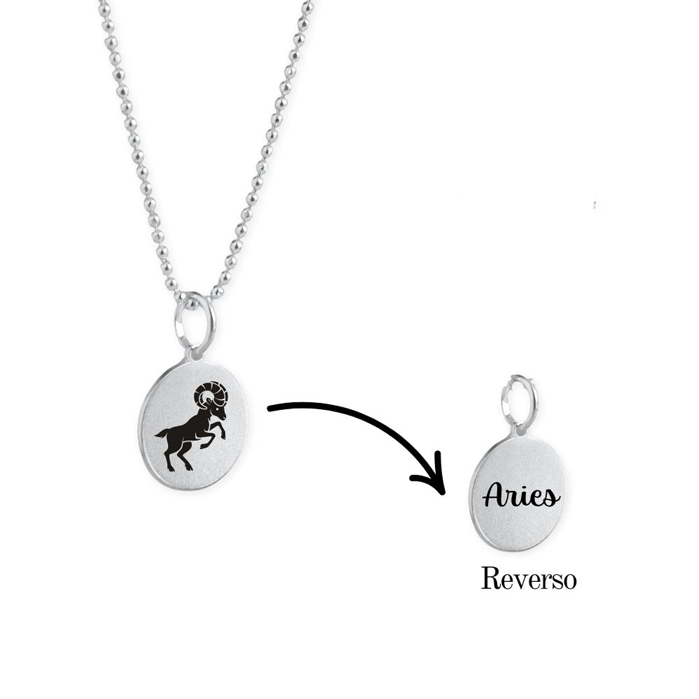 Collar Zodiaco Signos Horoscopo Plata 2