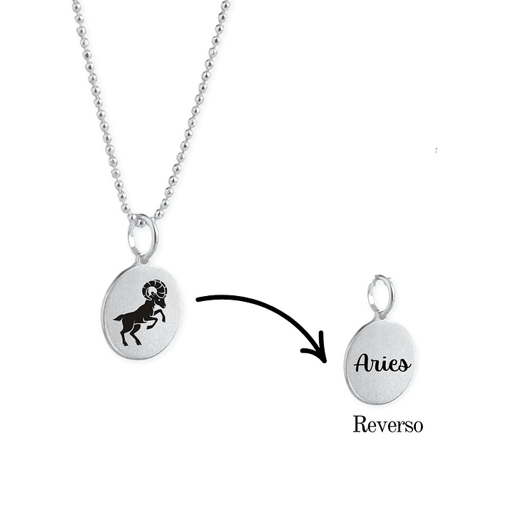 Collar Zodiaco Signos Horoscopo Plata 2