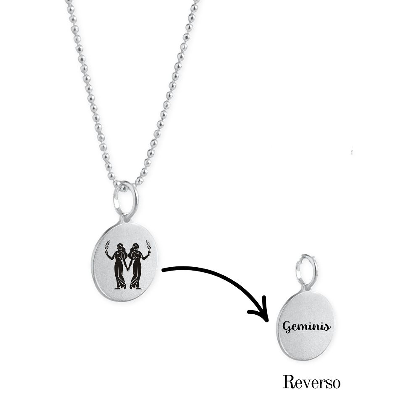 Collar Zodiaco Signos Horoscopo Plata 4