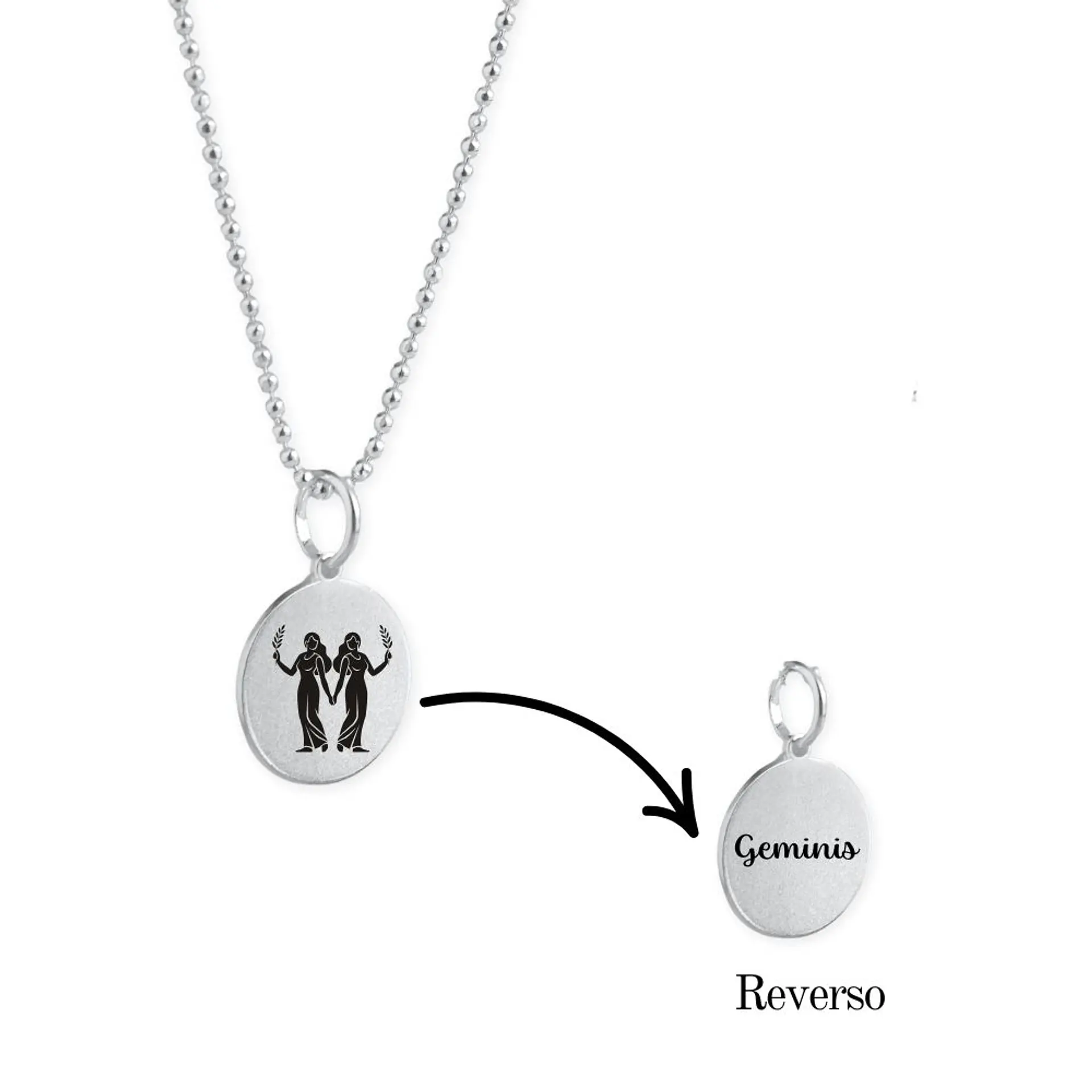 Collar Zodiaco Signos Horoscopo Plata 4