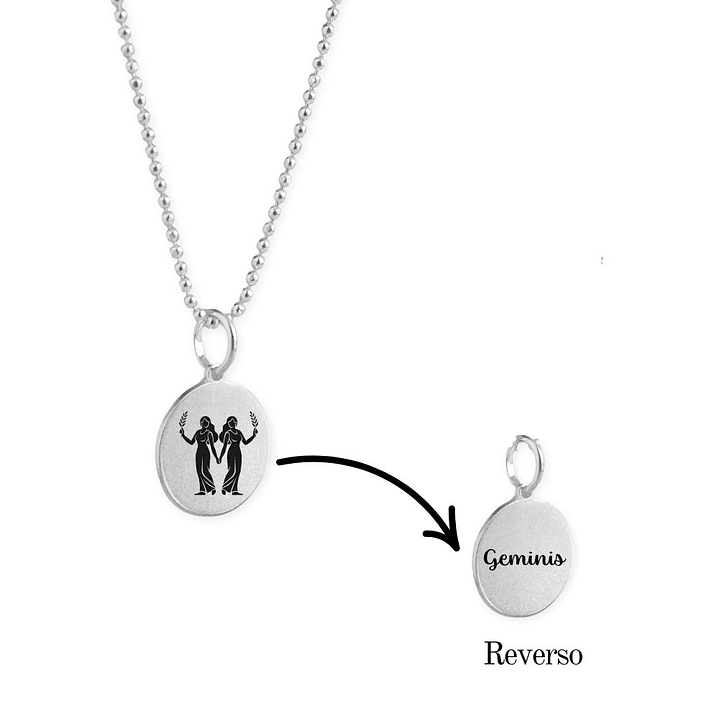 Collar Zodiaco Signos Horoscopo Plata 4