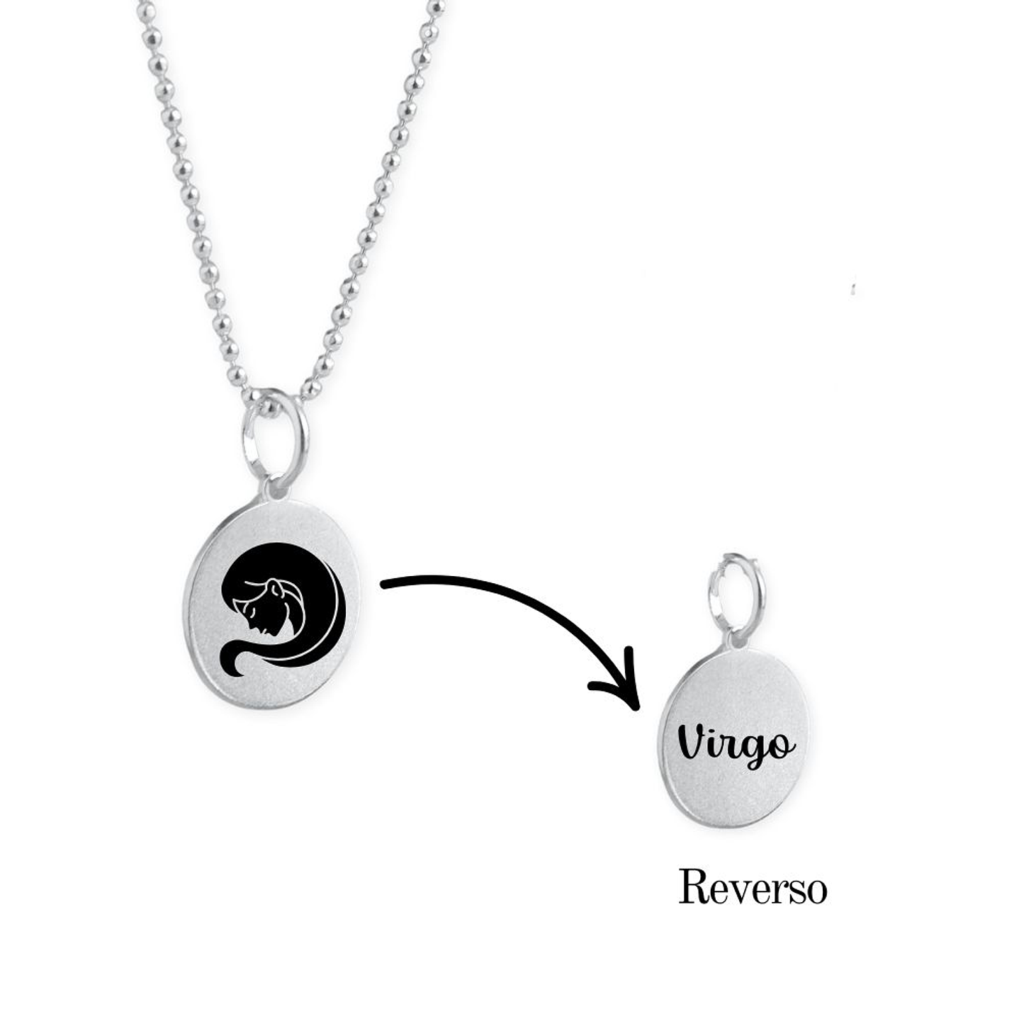 Collar Zodiaco Signos Horoscopo Plata 7