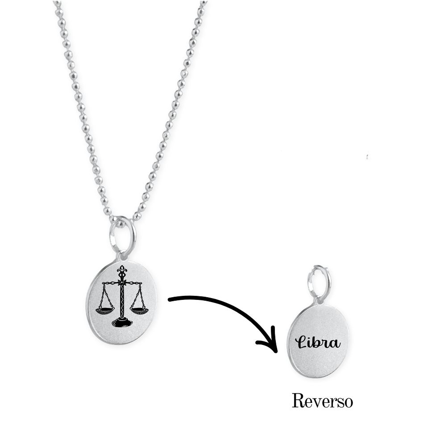 Collar Zodiaco Signos Horoscopo Plata 8