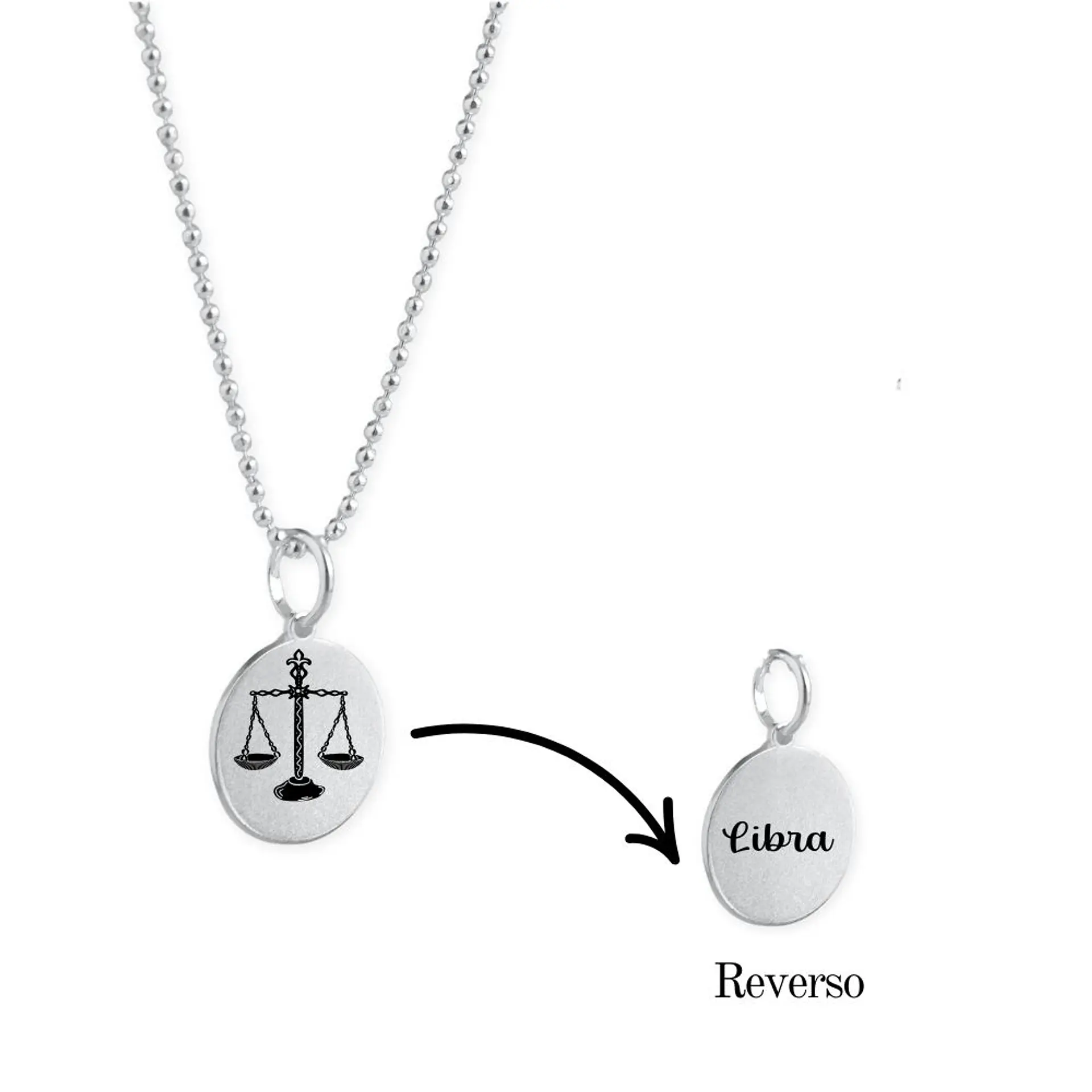 Collar Zodiaco Signos Horoscopo Plata 8