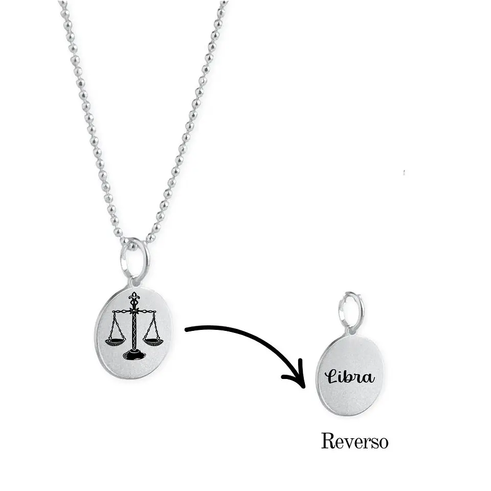 Collar Zodiaco Signos Horoscopo Plata 8