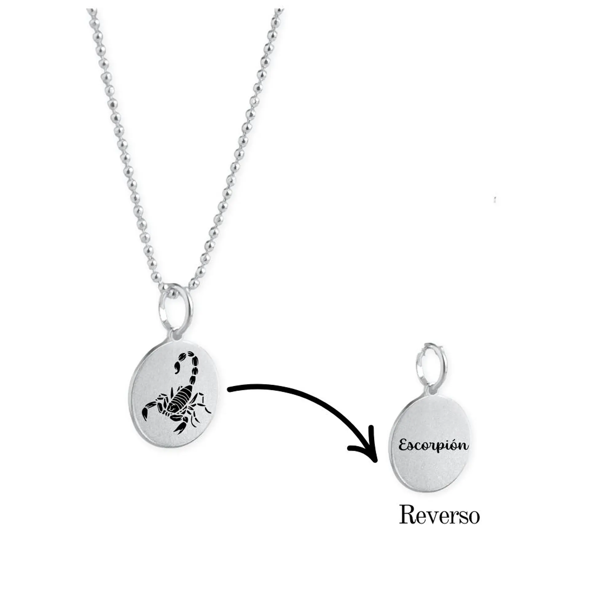 Collar Zodiaco Signos Horoscopo Plata 9