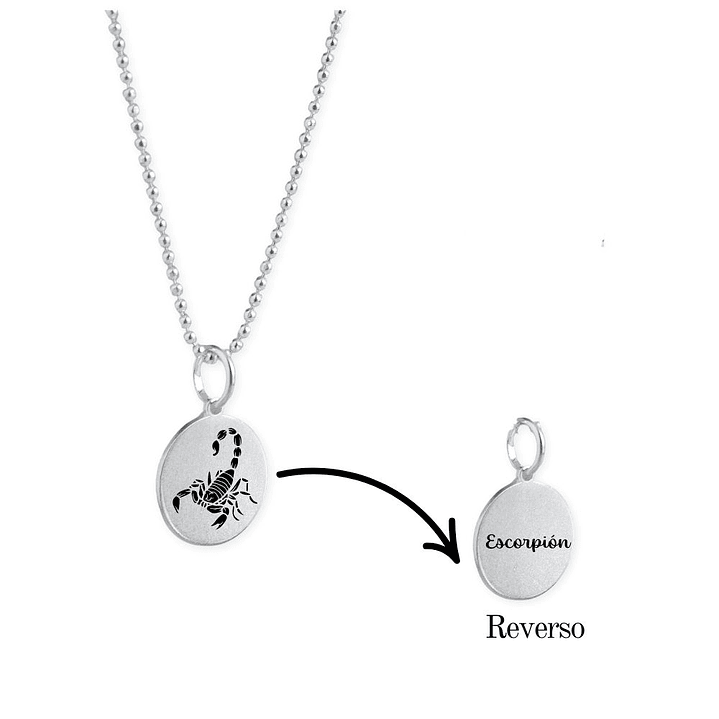 Collar Zodiaco Signos Horoscopo Plata 9