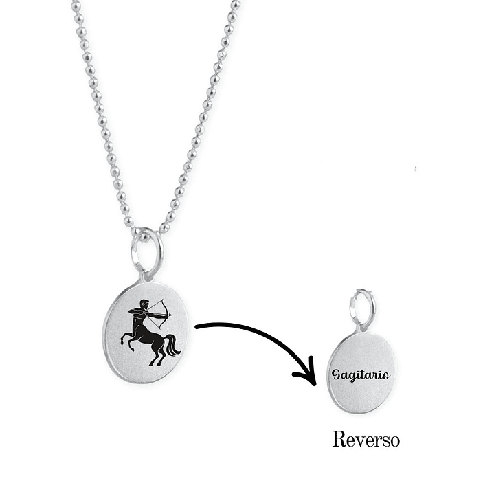 Collar Zodiaco Signos Horoscopo Plata 10