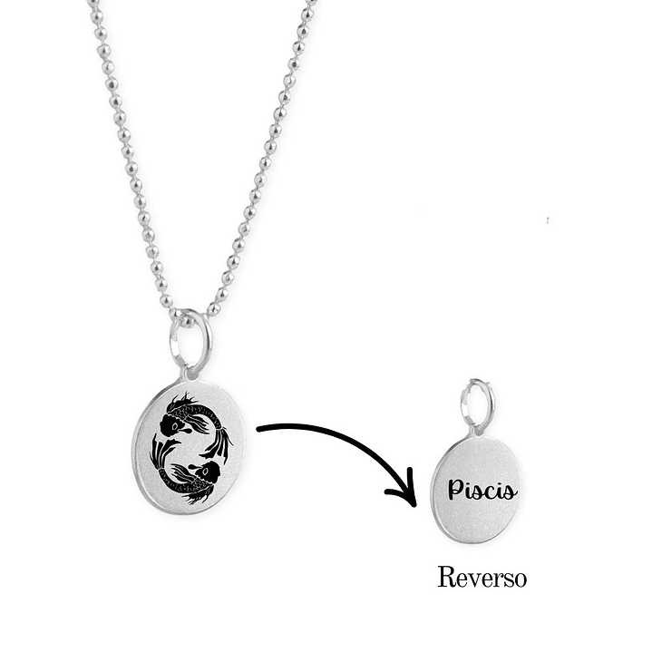 Collar Zodiaco Signos Horoscopo Plata 13