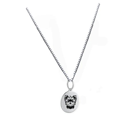 Collar de Plata Mi Perruno Favorito