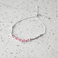 Pulsera De Plata 925 Ajustable Cristales Dark/Rose/Brillante - Miniatura 5