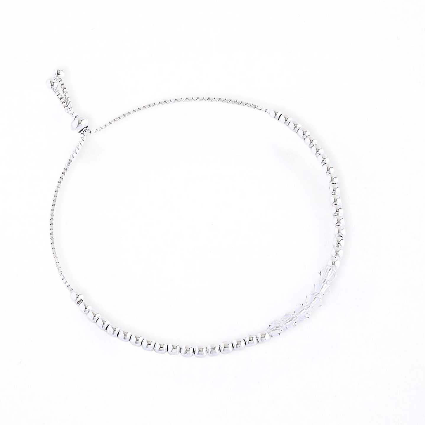 Pulsera Ajustable de Plata 925 con Cristales Swarovski 5