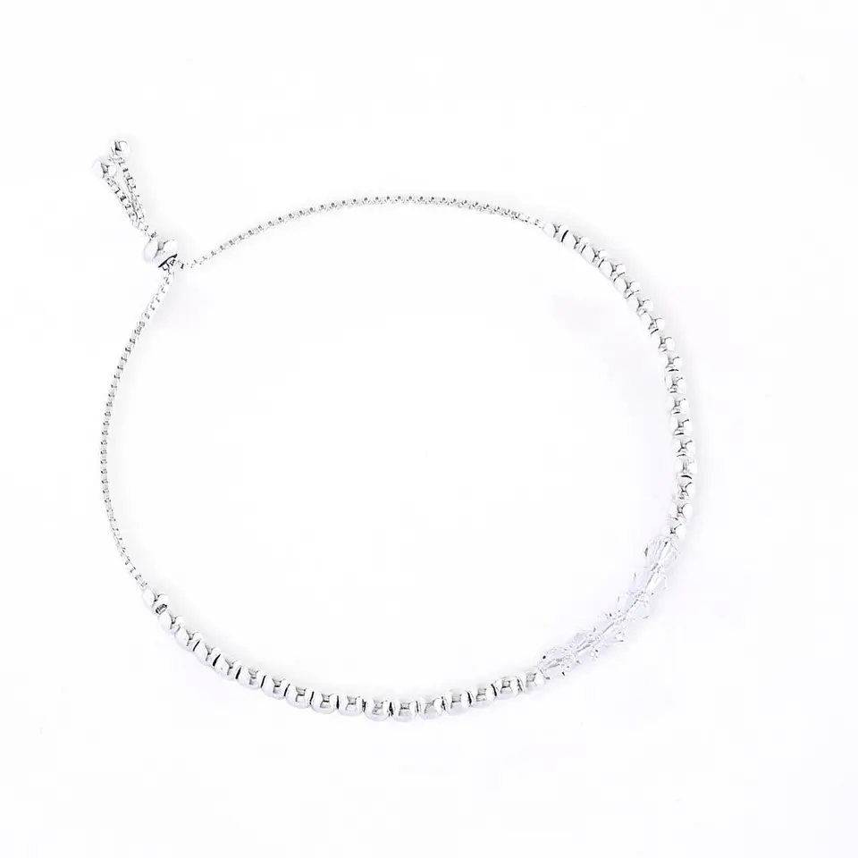 Pulsera Ajustable de Plata 925 con Cristales Swarovski 5