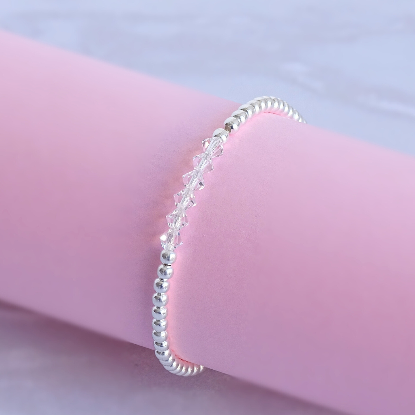 Pulsera Ajustable de Plata 925 con Cristales Swarovski 6