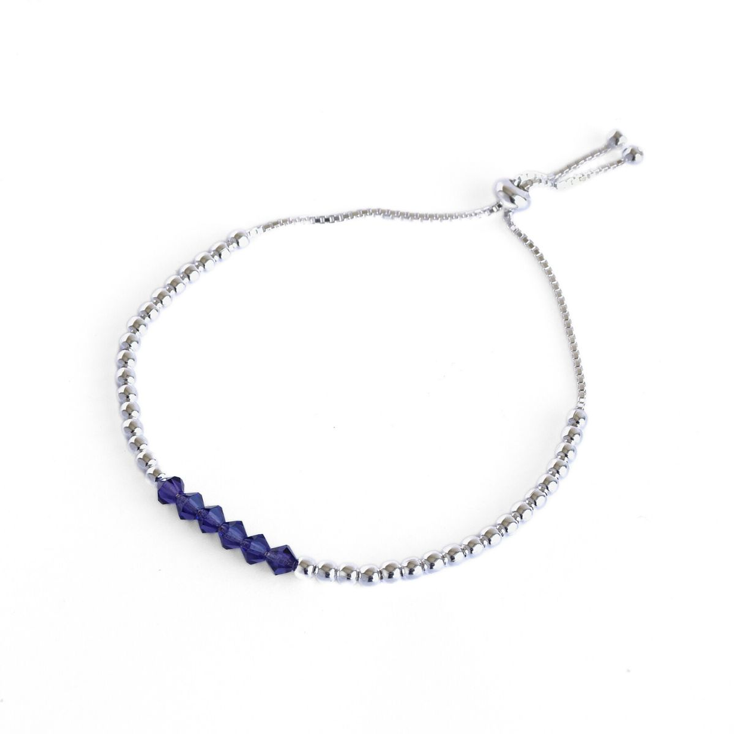 Pulsera Ajustable de Plata 925 con Cristales Swarovski 8